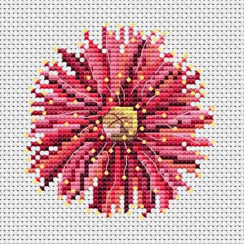 Red Flowering Gum Blossom counted cross stitch kit
